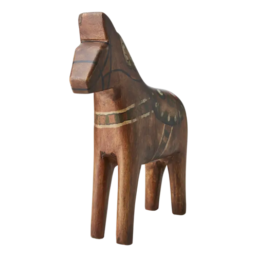 Fåle häst brun, målad