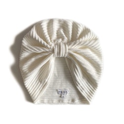 Turban -  Offwhite velour med manchesterlook