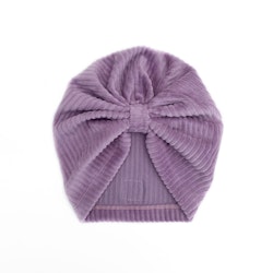 Turban -  Lilac velour med manchesterlook
