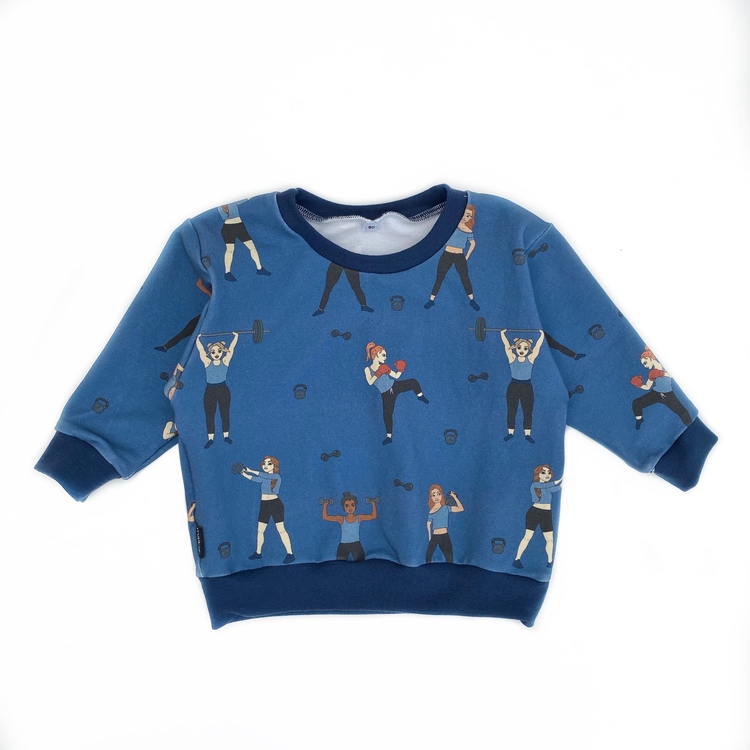 Sweatshirt - Strong Girls 21 blue