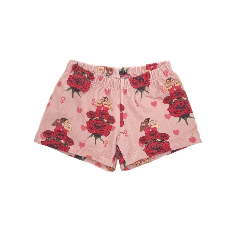 UPPDATERA! Shorts - Strong Girls roses