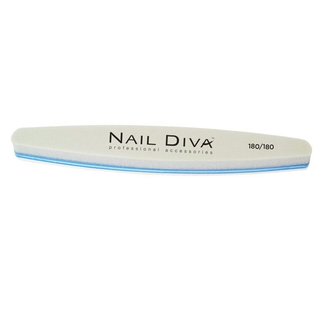 Nagelfil,File & Buffer Oval File/Sanding 180/180