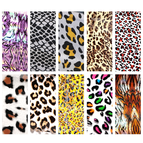 Nail foil Leopard & Tiger  4*100cm
