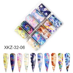 Nail foil Batik flowers & butterflies  4*100cm