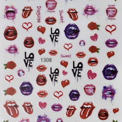 1308 Lips & love Stickers