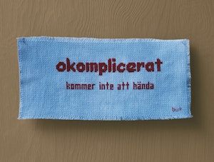 okomplicerat kommer inte att hända 24x18cm utan vit kant