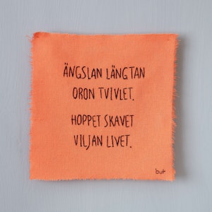 ängslan längtan oron tvivlet... 18x18cm utan vit kant