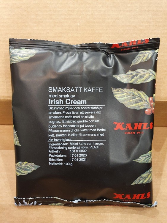 Kaffe Irish Cream Bryggmalet 100g