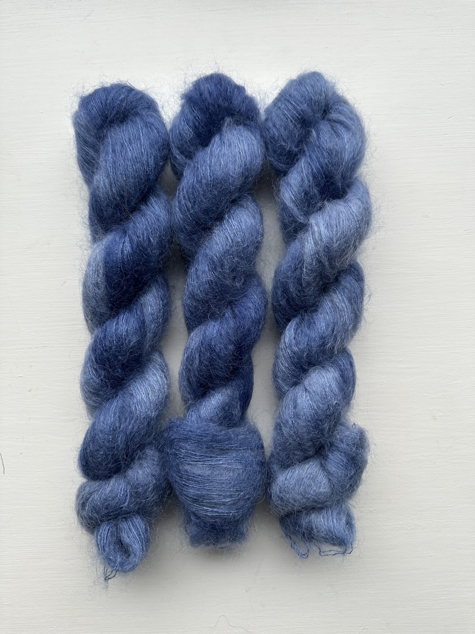 Himmelblå - Silk mohair