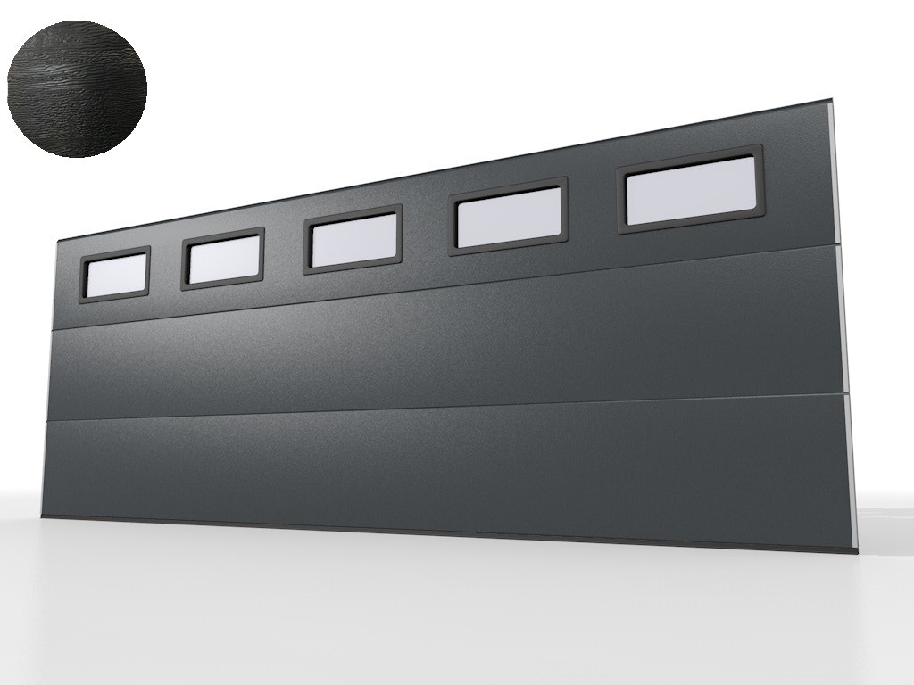 Bredd 5000 mm inkl fönster - Krokom60 garageport