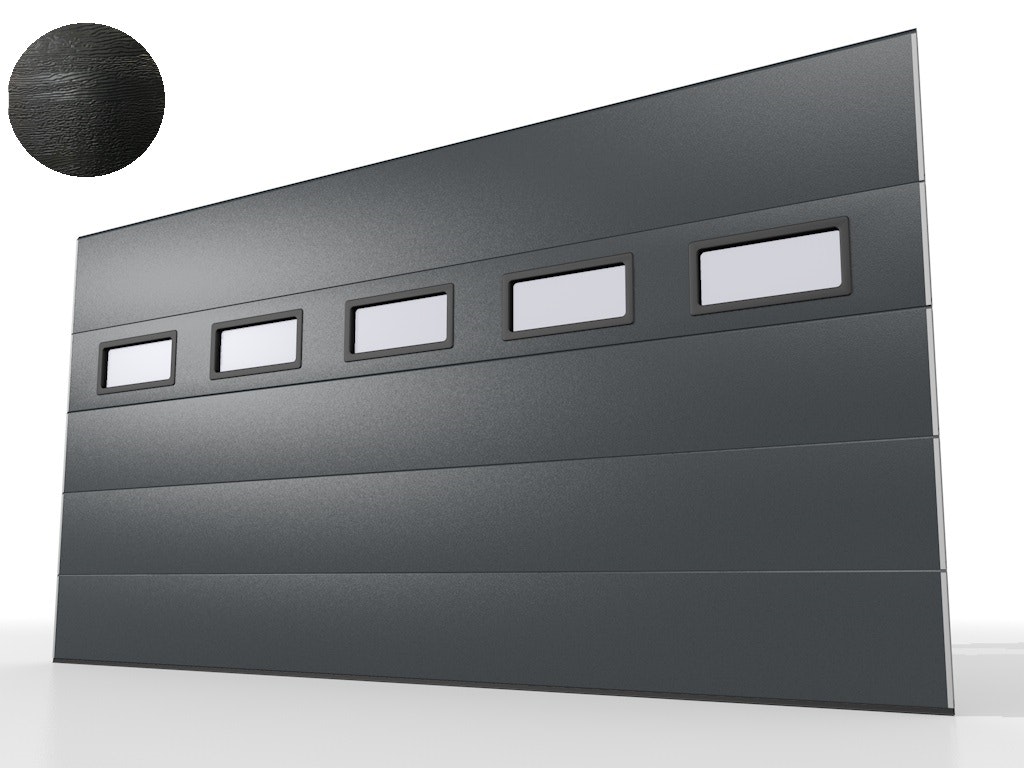 Bredd 5000 mm inkl fönster - Krokom60 garageport