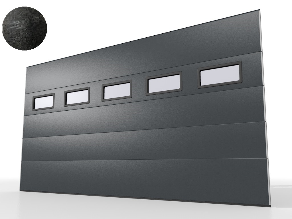 Bredd 5000 mm inkl fönster - Krokom60 garageport