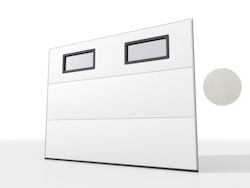 Bredd 2500 mm inkl fönster - Krokom60 garageport
