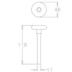 Hjul 11x119 mm - villaport