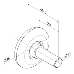 Topphjul 11x45 Torsionsfjäder  - villaport