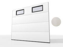 Bredd 2400 mm inkl fönster - Krokom40 garageport