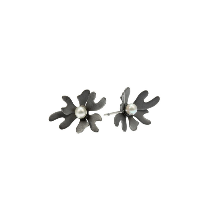 Seeweed - Örhänge med pärla
