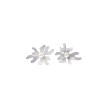 Seaweed - Örhänge med pärla