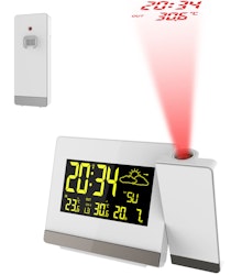 Projektionsväckarklocka med temperatur & väderprognos WT549