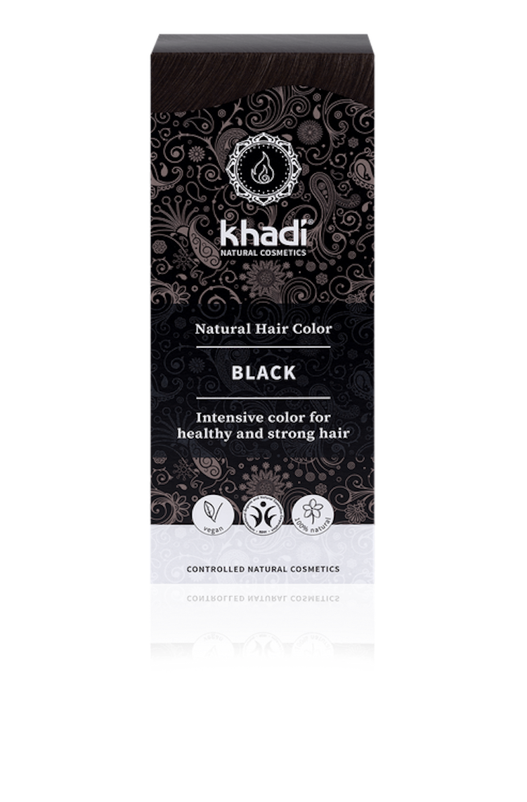 KHADI hårfärg– Svart 100 g