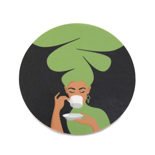 Coaster | Kaffekvinnan | grön