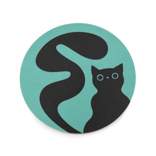 Coaster | Nyfiken katt