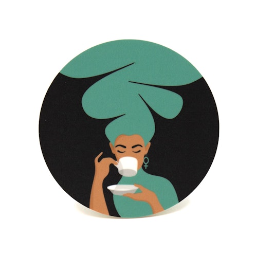 Coaster | Kaffekvinnan | turkos