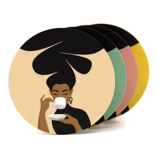 Coasters | Kaffekvinnan | 4-pack