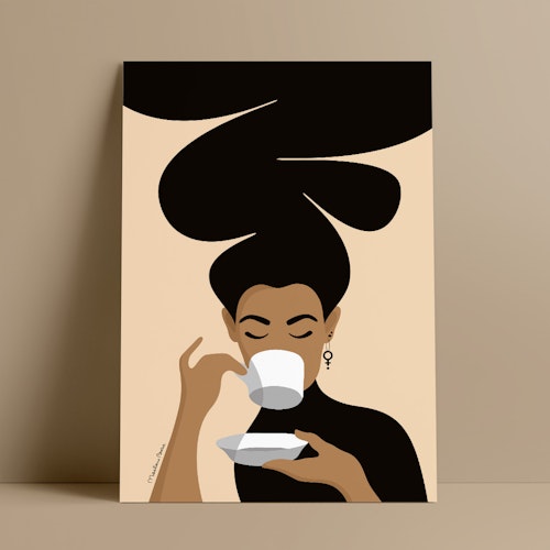 Print | Kaffekvinnan | sand