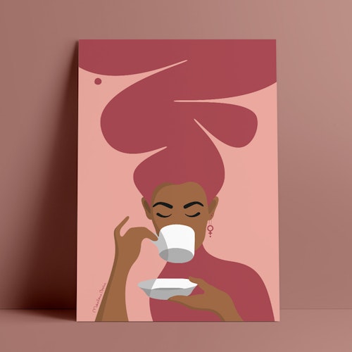 Kaffekvinnan | rödrosa | visningsex