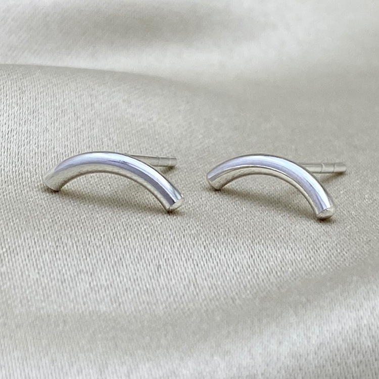 MOOD silver earrings. Show us you MOOD. Happy, smile, alright, sad. Mad by Stockholm Jewels