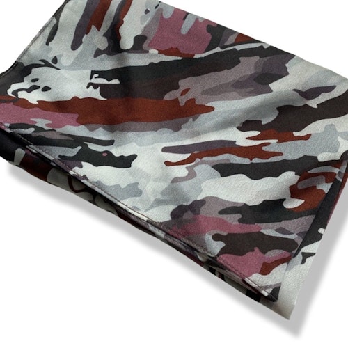 Sidenscarf Modern Camouflage Red/brown/grey