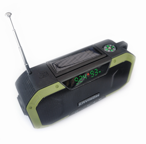 Överlevnadsradio FM -radio med solceller