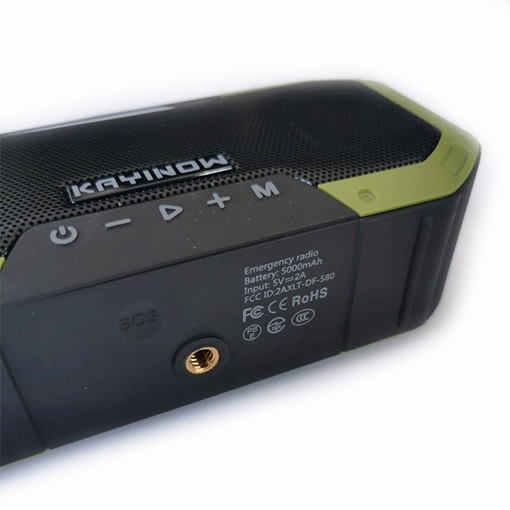 Överlevnadsradio FM -radio med solceller