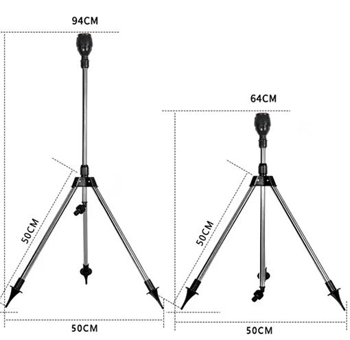 Vattenspridare med stativ - 360 graders roterande munstycke