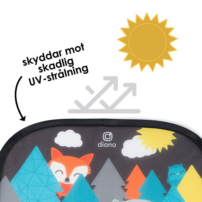 Diono - Sun Stoppers 2-pack "Forest" DEMOEX