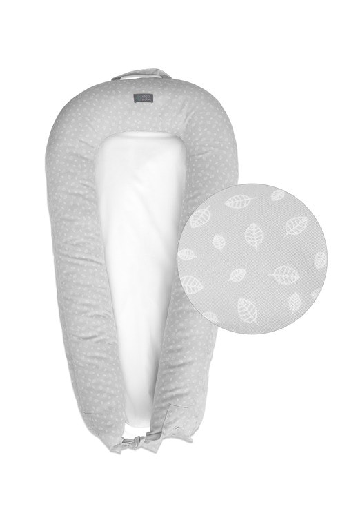 Vinter & Bloom - Nordic Leaf Baby Sleep Nest "Calm Grey" DEMOEX