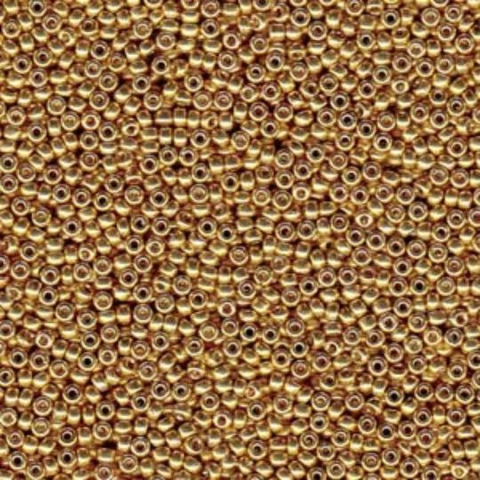 Miyuki seedbeads 11/0 duracoat galvanized gold