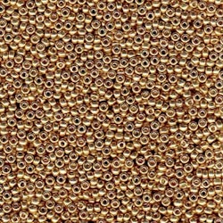 Miyuki seedbeads 11/0 duracoat galvanized champagne