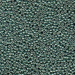 Miyuki seedbeads 11/0 duracoat galvanized sea green