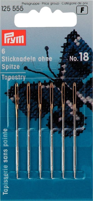 Tapestry needle without point No. 18