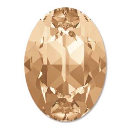 Swarowski Fancy oval 4120 golden shadow