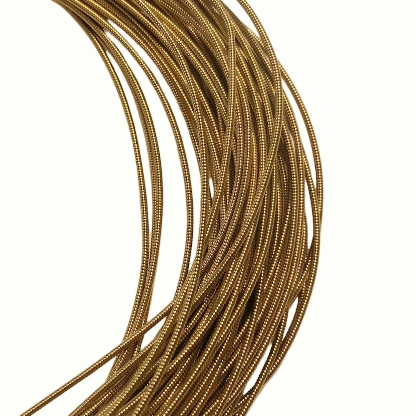 Gimp 1mm ljus antikguld