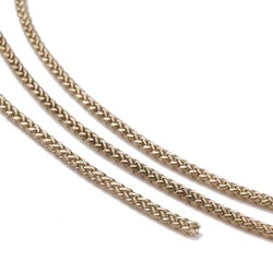 Snodd flätad 1mm antikguld