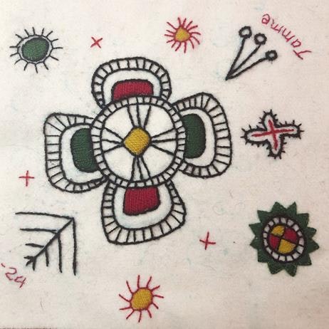 Prova-på arkaiskt broderi 7/9