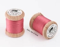 Pärlgarn silke rosa 494