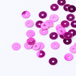 Paljett rund 5mm fuchsia