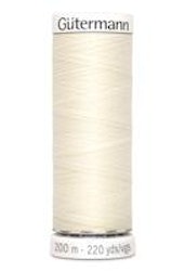 Sytråd polyester 200m vit 1