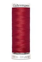 Sytråd polyester 200m röd 46