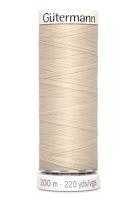 Sytråd polyester 200m beige 169